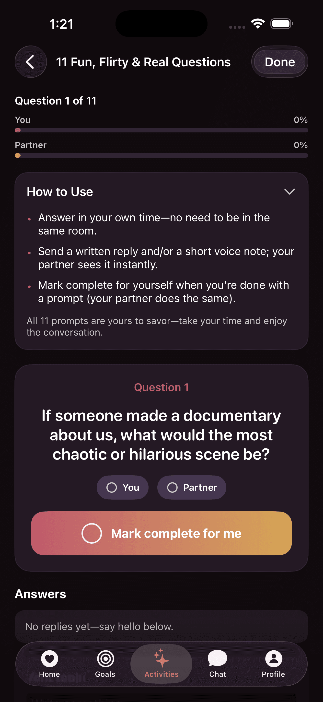 11 Fun, Flirty & Real Questions pack